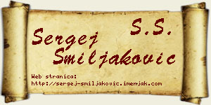 Sergej Smiljaković vizit kartica